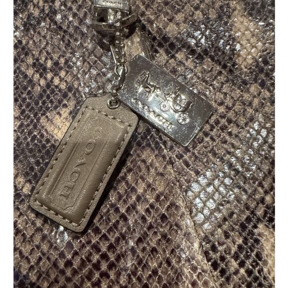 Coach Madison Embossed Python Kelsey Satchel Handbag Crossbody - Picture 2 of 7